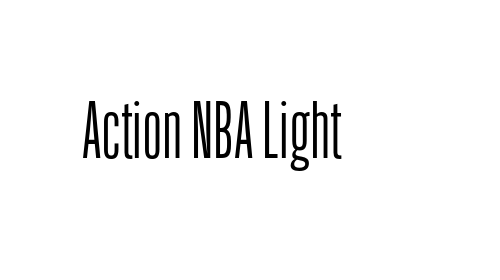 Download Action NBA Light font