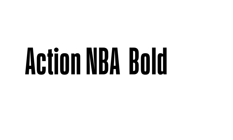 Action NBA Bold Font