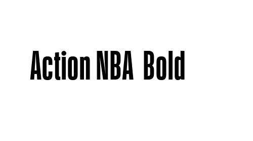 Download Action NBA  Bold font