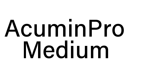 AcuminPro Medium font download