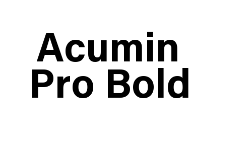Acumin Pro Bold font download
