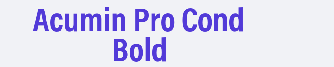 Acumin Pro Cond Bold