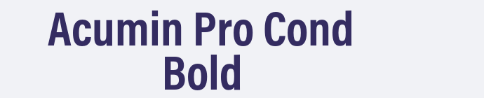 Acumin Pro Cond Bold