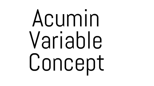 Acumin Variable Concept font download