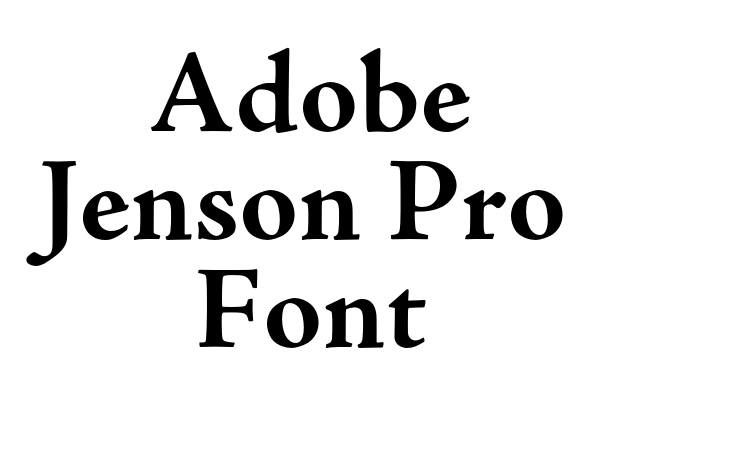 Adobe Jenson Pro Font font
