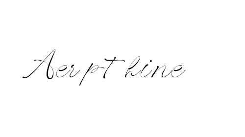Aerpthine font