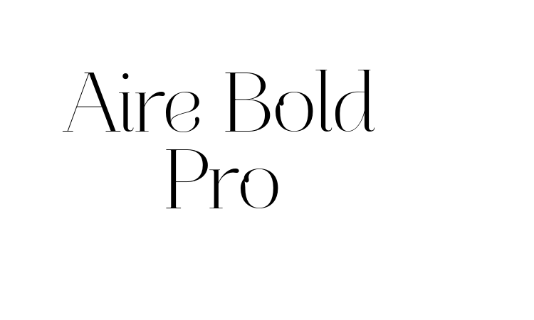 Aire Bold Pro Font