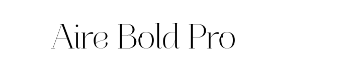 Aire Bold Pro font download