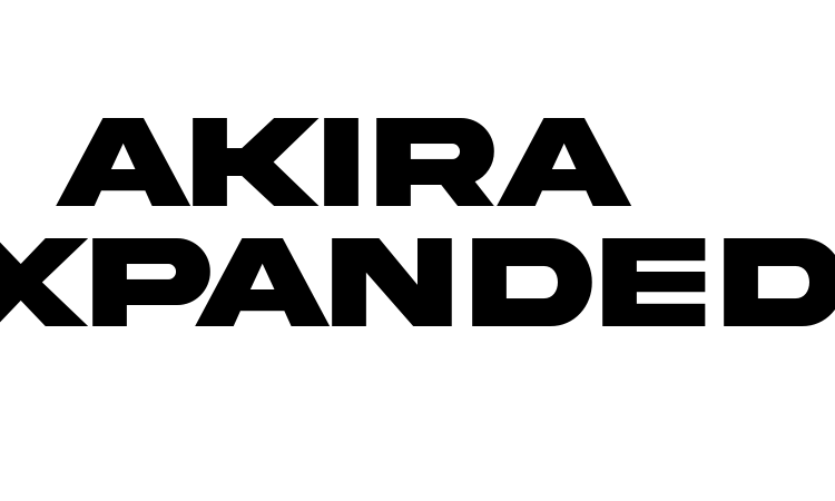 Akira Expanded Font