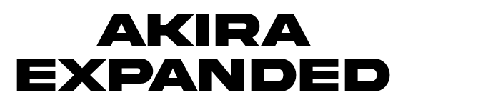Akira Expanded font download