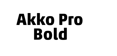 Akko Pro Bold