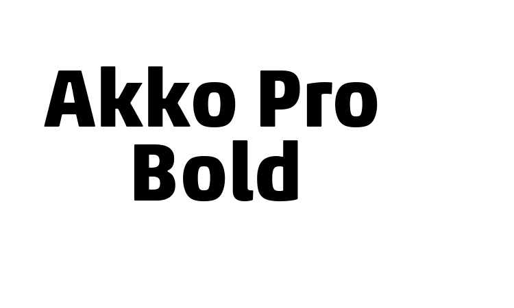 Akko Pro Bold Font