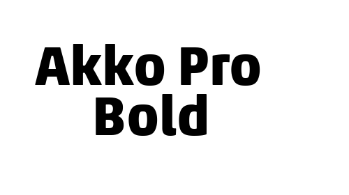 Akko Pro Bold Font