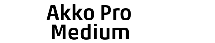 Akko Pro Medium