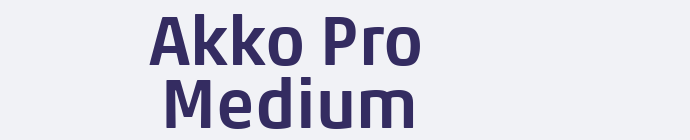 Akko Pro Medium