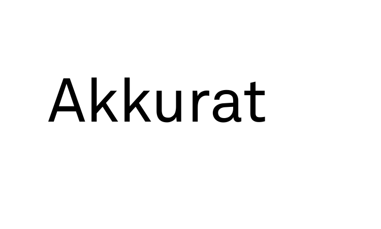 Akkurat Font