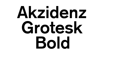 Akzidenz Grotesk Bold