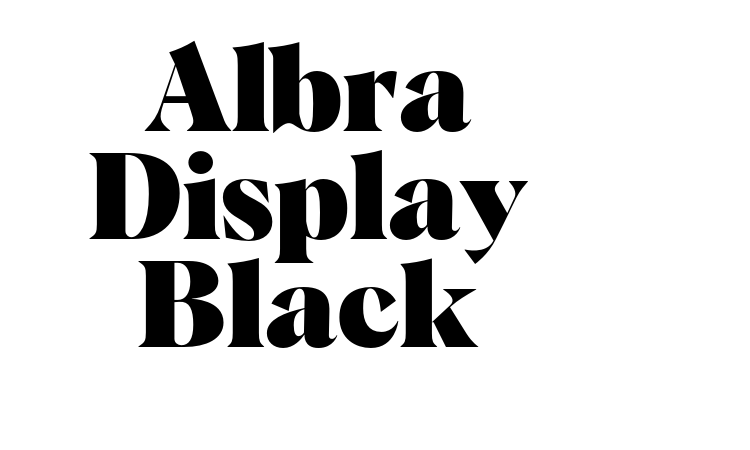 Albra Display Black Font