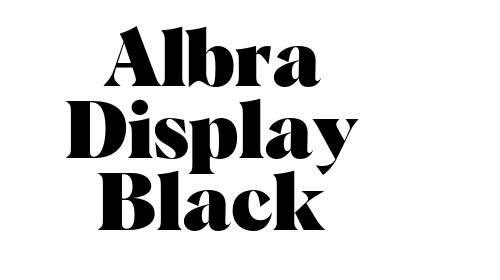 Albra Display Black font download