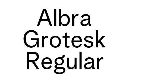 Download Albra Grotesk Regular font