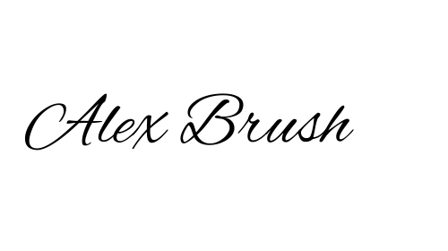 Alex Brush font