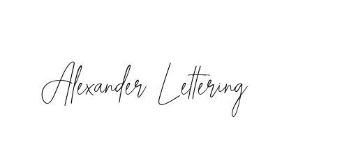 Alexander Lettering font download