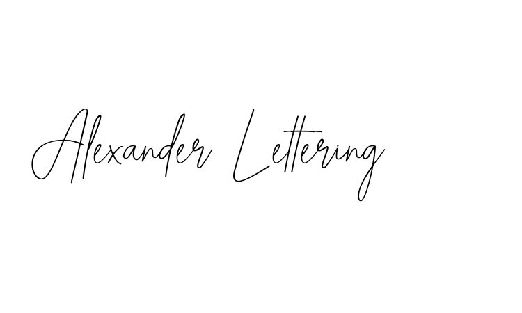 Alexander Lettering Font