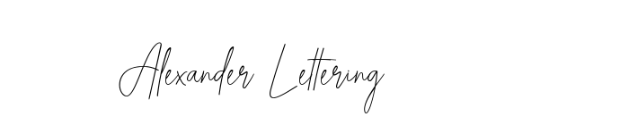 Alexander Lettering font download