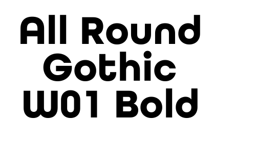 All Round Gothic W01 Bold font download