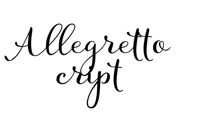 Allegretto Script Font