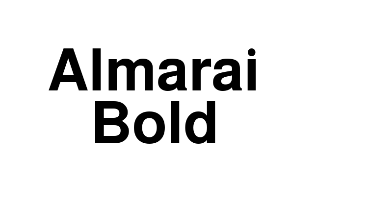Almarai Bold Font