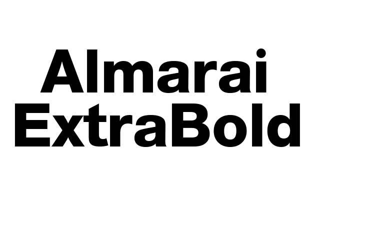 Almarai ExtraBold Font