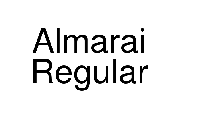 Almarai Regular Font