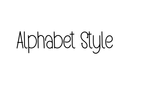 Alphabet Style font