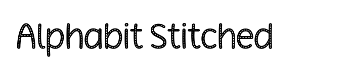Alphabit Stitched font download