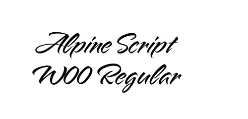 Alpine Script W00 Regular font download