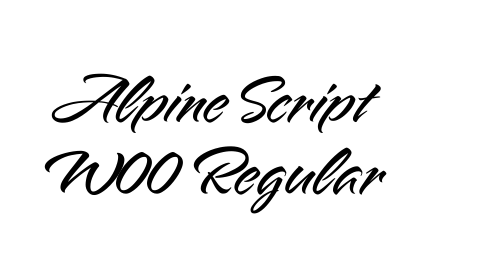 Alpine Script W00 Regular font download