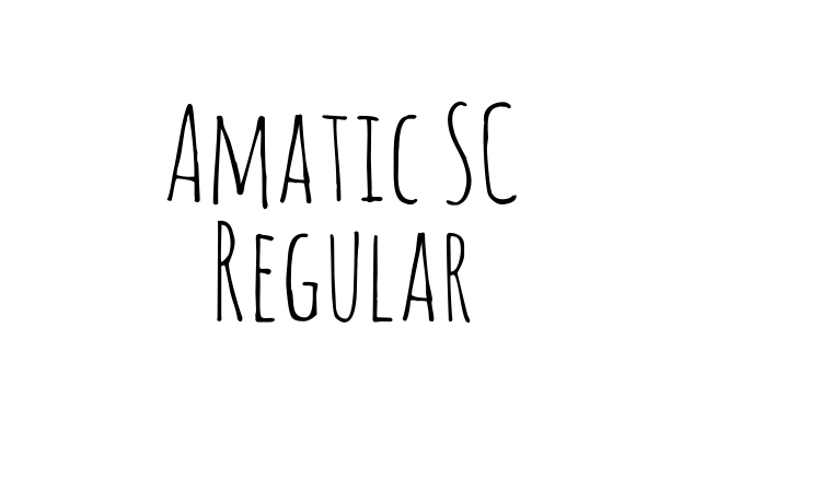 Amatic SC Regular Font