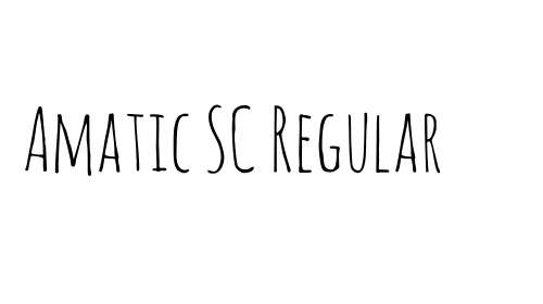 Amatic SC Regular font