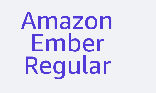 Amazon Ember Regular Font
