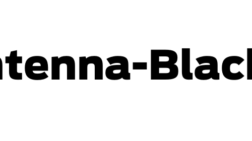 Antenna-Black font