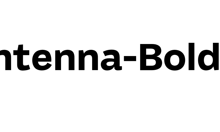 Antenna-Bold font