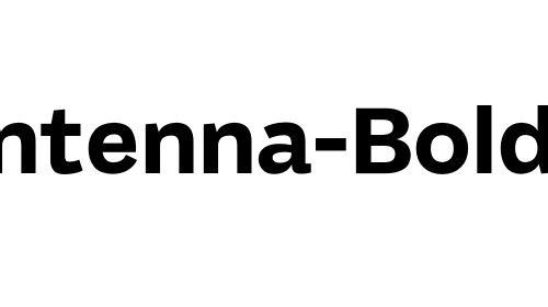 Antenna-Bold font