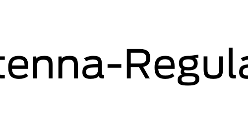 Antenna-Regular font