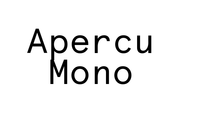 Apercu Mono Font