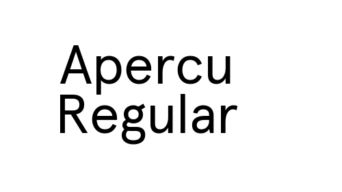 Apercu Regular font