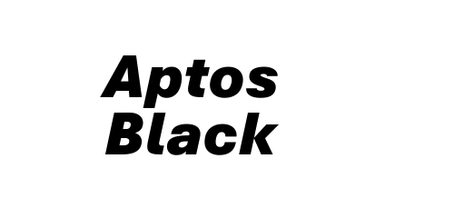 Aptos Black font download