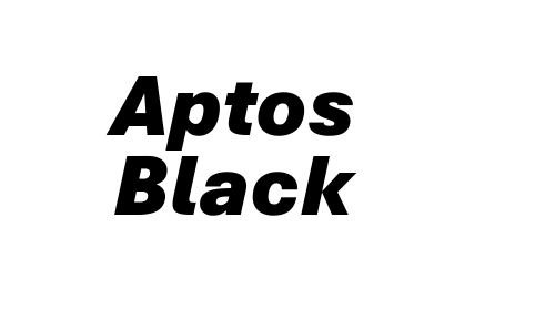 Aptos Black font download