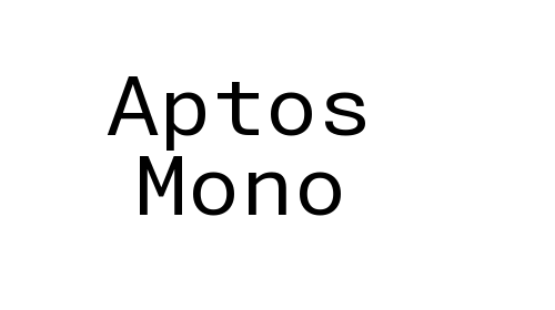 Aptos Mono font download