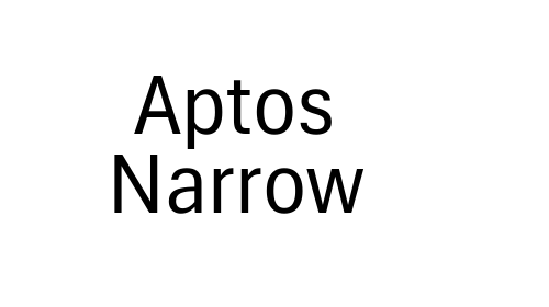 Download Aptos Narrow font